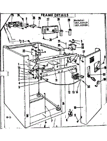 Frame Details parts for Kenmore Dishwasher 587.65910 (58765910, 587 65910) from AppliancePartsPros.com