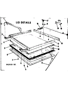 Lid Details parts for Kenmore Dishwasher 587.65910 (58765910, 587 65910) from AppliancePartsPros.com