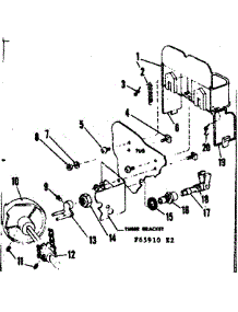 Detergent Cup Details parts for Kenmore Dishwasher 587.65920 (58765920, 587 65920) from AppliancePartsPros.com