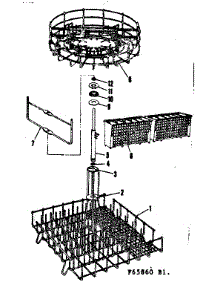Rack Assemblies parts for Kenmore Dishwasher 587.65950 (58765950, 587 65950) from AppliancePartsPros.com