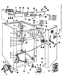 Frame Details parts for Kenmore Dishwasher 587.65950 (58765950, 587 65950) from AppliancePartsPros.com