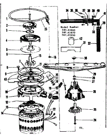 Motor, Heater And Impeller Details parts for Kenmore Dishwasher 587.65950 (58765950, 587 65950) from AppliancePartsPros.com
