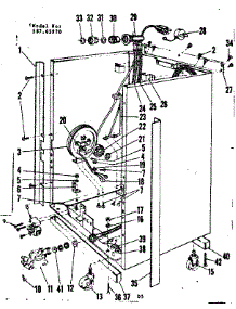 Frame Details parts for Kenmore Dishwasher 587.65970 (58765970, 587 65970) from AppliancePartsPros.com