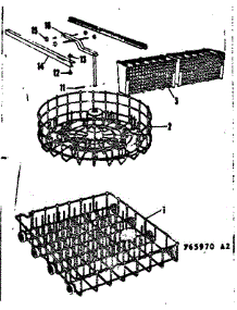 Rack Details parts for Kenmore Dishwasher 587.65970 (58765970, 587 65970) from AppliancePartsPros.com