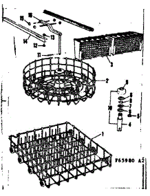 Rack Details parts for Kenmore Dishwasher 587.65980 (58765980, 587 65980) from AppliancePartsPros.com