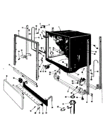 Frame And Tub Details parts for Kenmore Dishwasher 587.65990 (58765990, 587 65990) from AppliancePartsPros.com