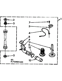 Miscellaneous Parts parts for Kenmore Washer 110.72965140 (11072965140, 110 72965140) from AppliancePartsPros.com