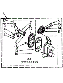 Two Way Valve Assembly Suds parts for Kenmore Washer 110.72966100 (11072966100, 110 72966100) from AppliancePartsPros.com