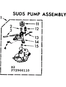 Suds Pump Assembly parts for Kenmore Washer 110.72966610 (11072966610, 110 72966610) from AppliancePartsPros.com
