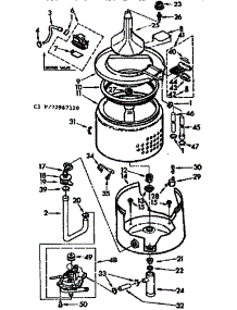 Tub And Basket Parts parts for Kenmore Washer 110.72967120 (11072967120, 110 72967120) from AppliancePartsPros.com