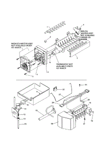 Ice Maker Assembly parts for Kenmore Refrigerator 596.61279100 (59661279100, 596 61279100) from AppliancePartsPros.com