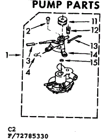 Pump Parts parts for Kenmore Washer 110.72785330 (11072785330, 110 72785330) from AppliancePartsPros.com