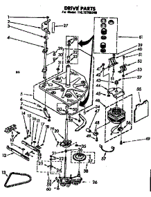 Drive Parts parts for Kenmore Washer 110.72785340 (11072785340, 110 72785340) from AppliancePartsPros.com