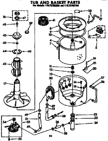 Tub And Basket Parts parts for Kenmore Washer 110.72785720 (11072785720, 110 72785720) from AppliancePartsPros.com