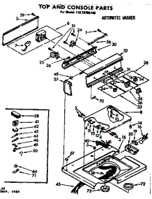 Top And Console Parts parts for Kenmore Washer 110.72785730 (11072785730, 110 72785730) from AppliancePartsPros.com