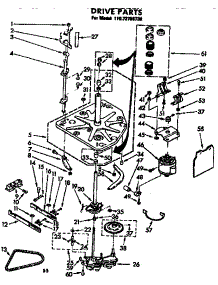 Drive Parts parts for Kenmore Washer 110.72785730 (11072785730, 110 72785730) from AppliancePartsPros.com
