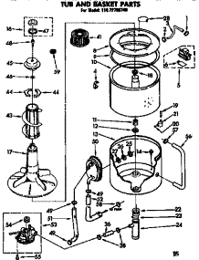Tub And Basket Parts parts for Kenmore Washer 110.72785740 (11072785740, 110 72785740) from AppliancePartsPros.com