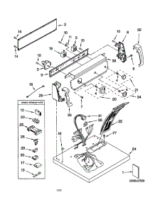 Top And Console parts for Kenmore Dryer 110.72802100 (11072802100, 110 72802100) from AppliancePartsPros.com