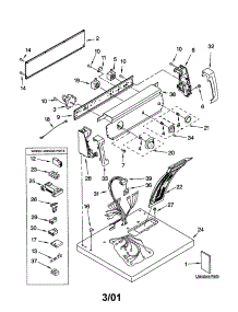 Top And Console parts for Kenmore Dryer 110.72812100 (11072812100, 110 72812100) from AppliancePartsPros.com