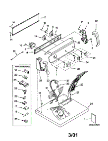 Top And Console parts for Kenmore Dryer 110.72822100 (11072822100, 110 72822100) from AppliancePartsPros.com