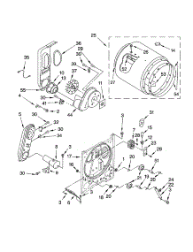 Bulkhead Parts parts for Kenmore Dryer 110.72824102 (11072824102, 110 72824102) from AppliancePartsPros.com