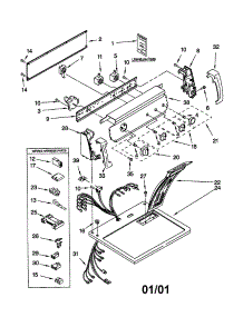 Top And Console parts for Kenmore Dryer 110.72832100 (11072832100, 110 72832100) from AppliancePartsPros.com