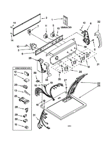 Top And Console parts for Kenmore Dryer 110.72842100 (11072842100, 110 72842100) from AppliancePartsPros.com