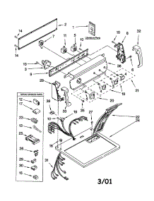 Top And Console parts for Kenmore Dryer 110.72852100 (11072852100, 110 72852100) from AppliancePartsPros.com