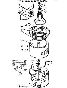 Tub And Basket Parts parts for Kenmore Washer 110.72860410 (11072860410, 110 72860410) from AppliancePartsPros.com