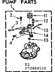 Pump Parts parts for Kenmore Washer 110.72860410 (11072860410, 110 72860410) from AppliancePartsPros.com