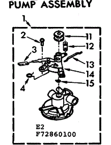 Pump Assembly parts for Kenmore Washer 110.72860600 (11072860600, 110 72860600) from AppliancePartsPros.com
