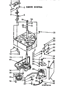 Drive System parts for Kenmore Washer 110.72870210 (11072870210, 110 72870210) from AppliancePartsPros.com