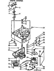 Drive System parts for Kenmore Washer 110.72870400 (11072870400, 110 72870400) from AppliancePartsPros.com