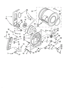 Bulkhead Parts parts for Kenmore Dryer 110.72872102 (11072872102, 110 72872102) from AppliancePartsPros.com