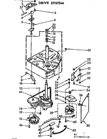 Drive System parts for Kenmore Washer 110.72874410 (11072874410, 110 72874410) from AppliancePartsPros.com