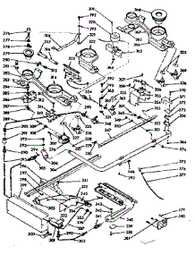 Burner Section parts for Kenmore Range 103.7686701 (1037686701, 103 7686701) from AppliancePartsPros.com