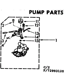 Pump Parts parts for Kenmore Washer 110.72993120 (11072993120, 110 72993120) from AppliancePartsPros.com