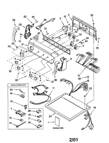 Top And Console parts for Kenmore Dryer 110.72994100 (11072994100, 110 72994100) from AppliancePartsPros.com