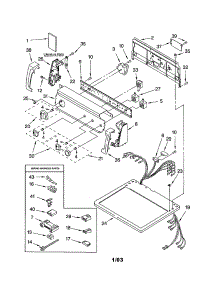 Top And Cabinet parts for Kenmore Dryer 110.73014102 (11073014102, 110 73014102) from AppliancePartsPros.com