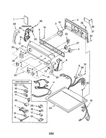 Top And Console parts for Kenmore Dryer 110.73024101 (11073024101, 110 73024101) from AppliancePartsPros.com