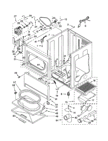 Cabinet parts for Kenmore Dryer 110.73042102 (11073042102, 110 73042102) from AppliancePartsPros.com