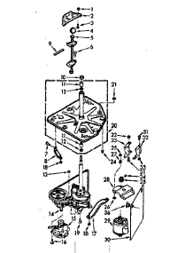 Drive System parts for Kenmore Washer 110.7304621 (1107304621, 110 7304621) from AppliancePartsPros.com