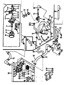 Water System parts for Kenmore Washer 110.7304621 (1107304621, 110 7304621) from AppliancePartsPros.com