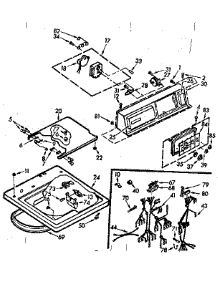 Top And Console Assembly parts for Kenmore Washer 110.7305622 (1107305622, 110 7305622) from AppliancePartsPros.com