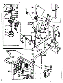 Water System parts for Kenmore Washer 110.7305622 (1107305622, 110 7305622) from AppliancePartsPros.com