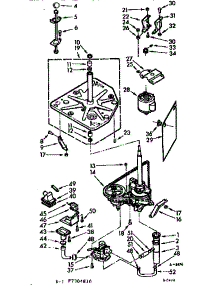 Drive System parts for Kenmore Washer 110.7305810 (1107305810, 110 7305810) from AppliancePartsPros.com