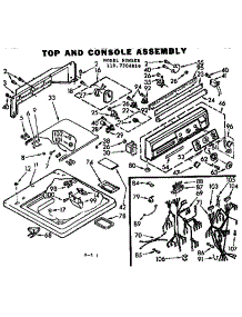 Top And Console Assembly parts for Kenmore Washer 110.7305810 (1107305810, 110 7305810) from AppliancePartsPros.com