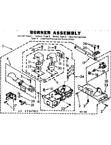 Burner Assembly parts for Kenmore Dryer 110.7307811 (1107307811, 110 7307811) from AppliancePartsPros.com