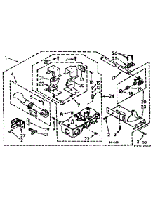Burner Assembly parts for Kenmore Dryer 110.7307812 (1107307812, 110 7307812) from AppliancePartsPros.com