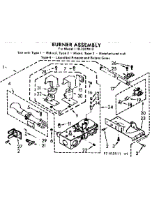 Burner Assembly parts for Kenmore Dryer 110.7307813 (1107307813, 110 7307813) from AppliancePartsPros.com